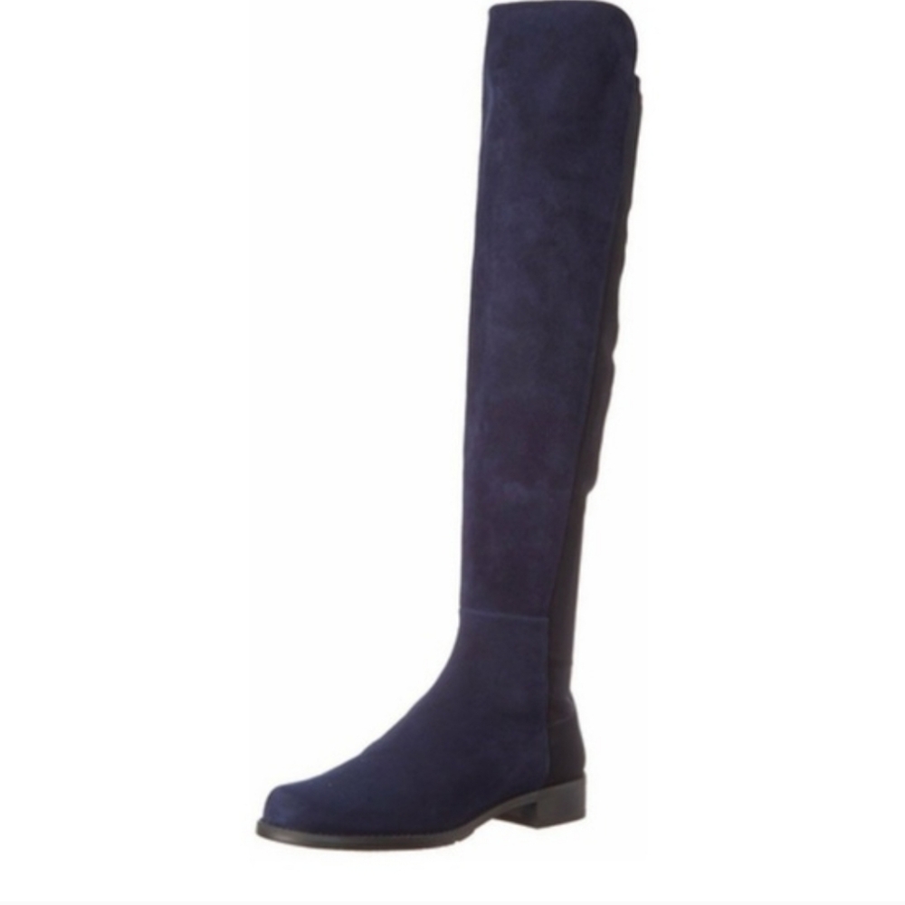 Stuart Weitzman Navy Over the Knee Boots